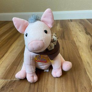 Babe And Friends Pig Piglet Plush Stiffed Animal 9'' Soft Toy